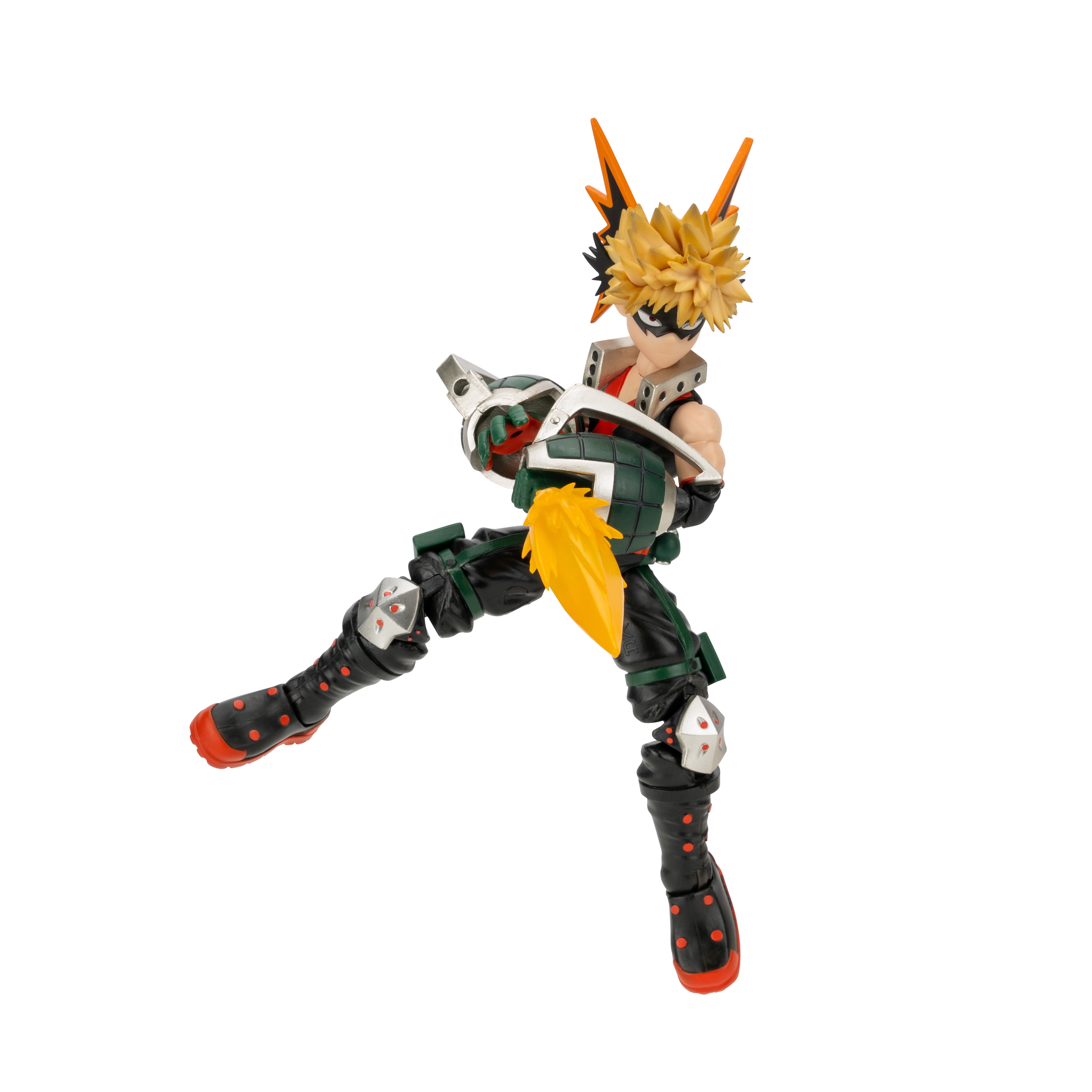 Total Anime Katsuki Bakugo - 6.5 inch Figure with Swappable Faceplates, Alternate Hands, and Blast Effects