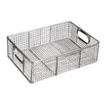 thumbnail image 1 of Siruishop Panier Organisateur pour Friteuse, Conteneur à Collations, Panier de Présentation en Fil d'Acier Inoxydable, Panier pour Friteuse pour Comptoir de Cuisine, Table à Domicile, Restaurant 38cmx25cmx10cm, 1 of 8