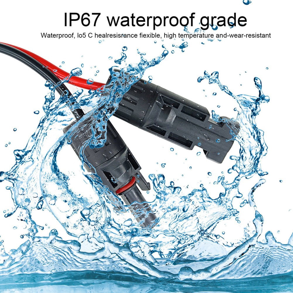 10AWG Solar Panel Cable Connector XT60 Female Adapter Compatible 60cm PVC