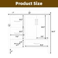 thumbnail image 6 of YINGYING 36" Bathroom Vanity with Sink, Bathroom Vanities with Soft-closing Doors, Freestanding  Bathroom Storage Cabinet 4 Soft-Closing Drawers & Metal Handles, 6 of 10