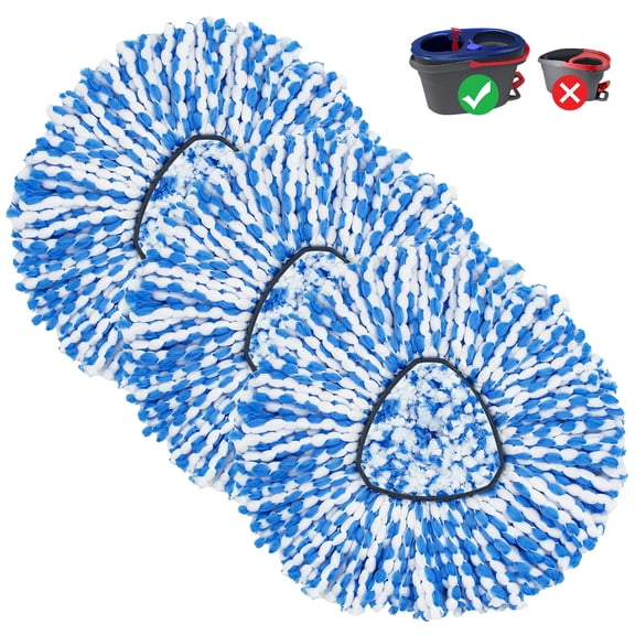 GFRED Mop Replacement Heads for O-Cedar RinseClean, Mop Refills 3-Packs