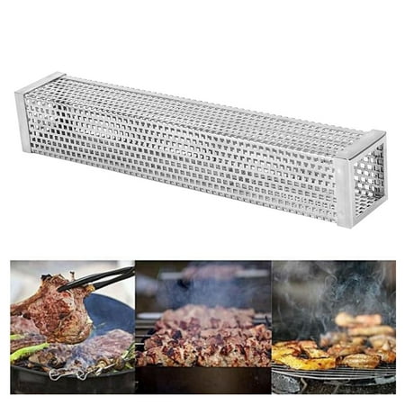 Spptty BBQ Tube,12in 304 Stainless Steel BBQ Tube Barbecue Accessory ...