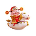 thumbnail image 1 of Estatua de caballo del zodiaco chino, año del caballo, bonita figura giratoria de resina, adorno de Feng Shui de la suerte para decoración de mesa en casa, oficina y tienda., 1 of 8