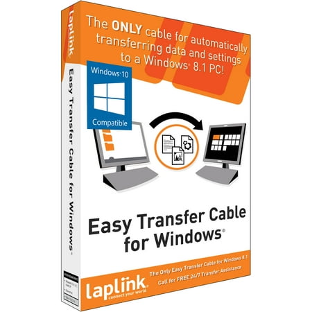 Laplink Software Laplink Easy Transfer Cable Migration Cable for Windows