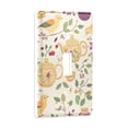 thumbnail image 2 of Yayeee Toggle Light Switch Wall Plate 1-Gang 4.5"x2.7" Home Decorative Outlet Cover, Birds Tea Time, 2 of 7