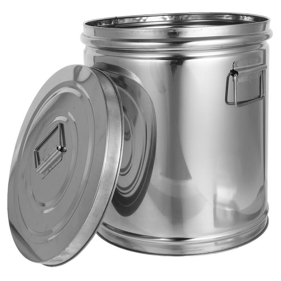 CIMAXIC Stainless Steel Airtight Container For Rice Storage In Kitchen Silver 1Set
