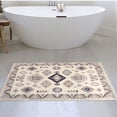 thumbnail image 3 of LANPEI Bedroom Rug Boho Runner 5Ft Kids Room Carpet Soft Bedside Rug Nonslip Farmhouse Rug Chic Area Rug Living Room Rug Ball Fringe Rug Mat for Home Decor, 2.6’x5.2’ Grey, 3 of 7