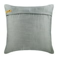 thumbnail image 3 of The HomeCentric Pillow Cover With Zipper, Grey &nbsp;Toss Pillows Pack of 2, 16x16 inch Silk Cushion Cover&nbsp;For Sofa, Nature & Floral, Ribbon Embroidery, Pillow Easter - Grey Floral Robe, 3 of 3