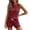 a-RD254093, variant on FINALGANG Womens Waffle Knit Two Piece Outfit Crew Neck Sleeveless Tank Top With Pocket Drawstring Waist Shorts Casual Matching Set For Loungewear Daily Wear Versatile Set