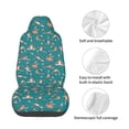 thumbnail image 4 of Wukai Giraffes Doing Various Yoga Full Set Car Seat Covers with Soft Padding Universal Auto Front Seats Protector and Cushion Mat, 4 of 5
