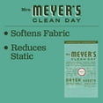 thumbnail image 6 of Mrs. Meyer's Clean Day Dryer Sheets Basil, 80 CT (Pack of 3), 6 of 6