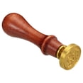 thumbnail image 4 of Uxcell Alphabet L Wax Seal Stamp Initial Letter Sealing Wax Stamp Retro Removable Brass Head Wooden Handle, Style 2, 4 of 6