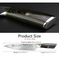 thumbnail image 6 of Professional Chef Knife, 8 Inch High Carbon Stainless Steel Sharp Kitchen Knives with Ergonomic Handle, Full Tang Chopping Meat Slicer for Family & Restaurant (Irregular Hammered Pattern), 6 of 7