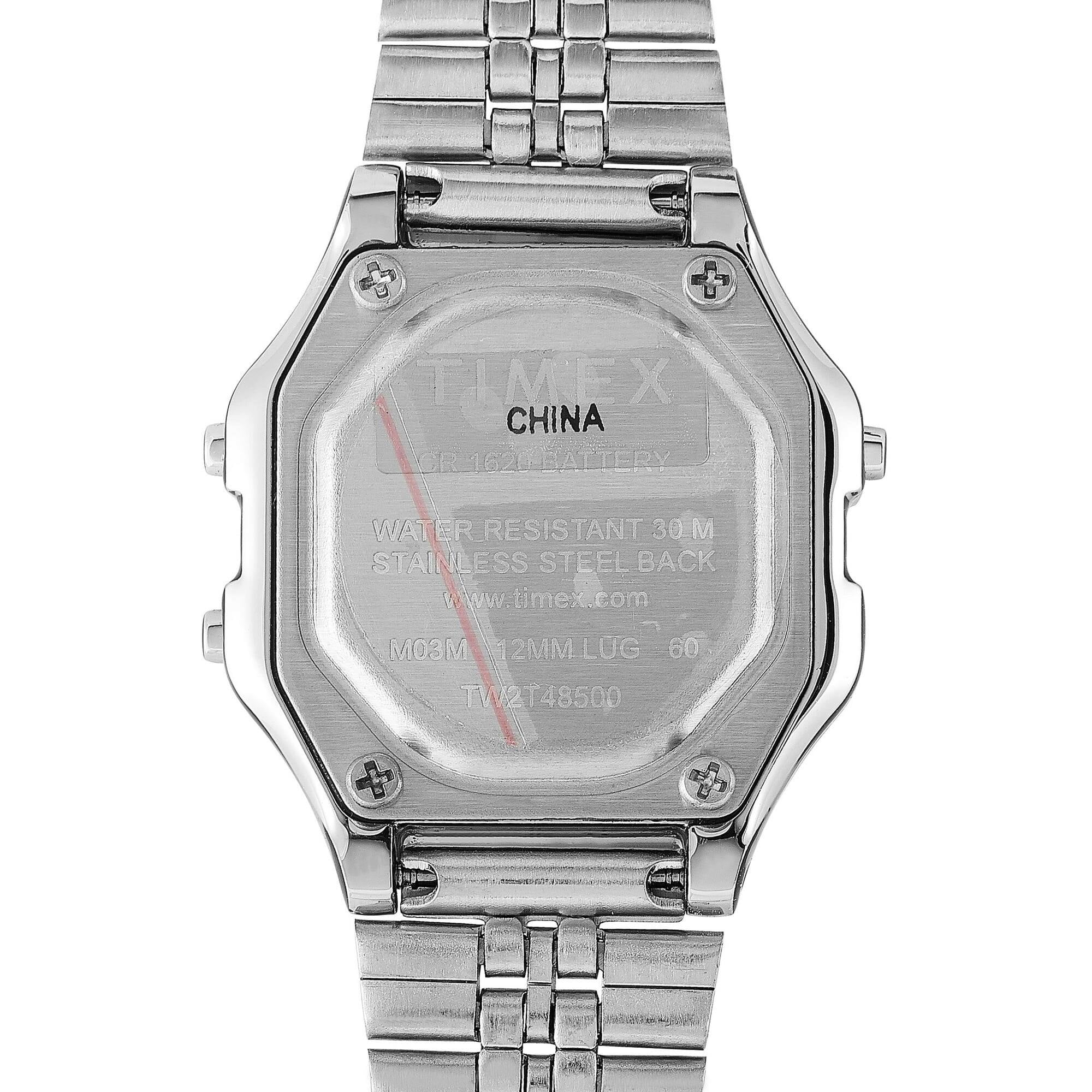 Timex TW2T48500 Women's T80 Silver Steel Bracelet Digital Watch