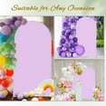 thumbnail image 2 of 4X7.2FT Large Purple Spandex Wedding Arch Backdrop Cover for Beautiful Event Decorations, 2 of 5