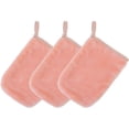 thumbnail image 1 of (13x9 cm, 3 guantes, rosa)Toallas desmaquillantes de microfibra de primera calidad - cuidado facial - suaves/hipoalergénicas/sin químicos, 1 of 5