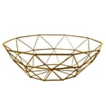 thumbnail image 1 of Nvzi Cesta de frutas tejida de malla de hierro para encimera de cocina, frutero, soporte decorativo para verduras, color dorado, 1 of 2