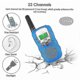 thumbnail image 3 of Kids Walkie Talkies, 3-Pack, 3 Mile Range with Backlit Flashlights (rui), 3 of 4