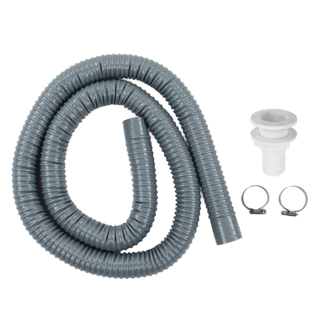 Manguera de bomba de achique Caudal rápido Gris Kit de instalación marina flexible a prueba de fugas resistente al envejecimiento para salidas de 1-1/2 pulgadas
