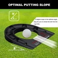 thumbnail image 2 of MAZEL Golf Putting Cup Hole Accuracy Trainer - Anodized Milled Aluminum Alloy Putting Training Aid for Indoor Outdoor Practice, with Carry Bag, 2 of 7