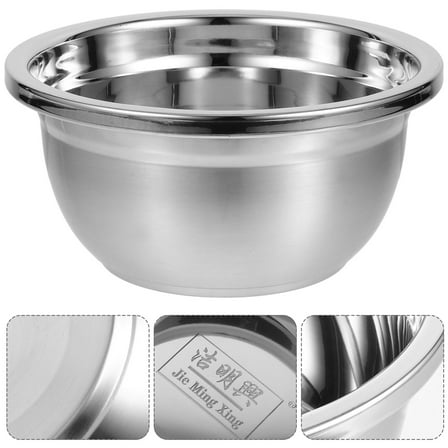 SOPOTUTU Stainless Steel Washing Bowl for Sink Silver 1Pack