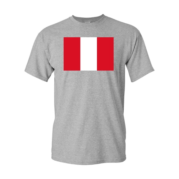 Peru Country Flag Adult DT T-Shirt Tee