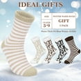 thumbnail image 2 of Loritta 5 Pairs Fluffy Fuzzy Socks Soft Cozy Socks Women Sleep Comfy Socks Winter Warm Socks for Women Gift Box, 2 of 7