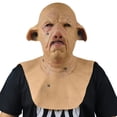 thumbnail image 1 of Máscara aterradora con forma de cabeza de cerdo, horror, animal de látex, cosplay de Halloween, 1 of 3
