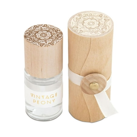 Skeem Print Block Rollerball Perfume - Vintage Peony - Natural Ingredients - Travel Perfume Mini Perfume Oil (.5 fl oz)