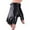 Black, variant on Xijirk PU Leather Fingerless Gloves Adjustable Wrist Strap Driving Cycling Half Finger Gloves Silver,One Size