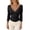 C48/Black, variant on XIYON Womens T Shirts Solid Color 3/4 Sleeve V Neck Top For Casual Everyday Tee Shirt Slim Fit Basic Tee Trendy Fall Outfits
