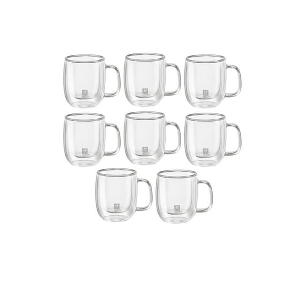 ZWILLING Sorrento Plus 8 Piece Espresso Mug Set - Value Pack