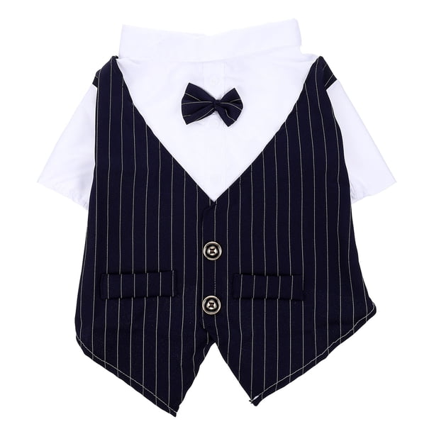 KAKOWELY Vestido formal decorativo para cachorro, disfraz fino para mascota, atuendo para fiesta de boda