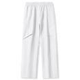 thumbnail image 6 of Admvng Men's Cargo Pants Big & Tall Casual Wide Leg Outdoor Pants with Pockets, 6 of 6