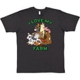 thumbnail image 3 of Inktastic I Love My Farm with Happy Farm Animals T-Shirt, 3 of 5