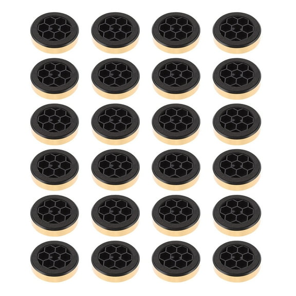LEORX 24pcs Speaker Isolation Spike Pads Sponge Golden For Indoor Use