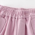 thumbnail image 6 of NOLDARES Girls Cargo Pants Wide Leg Streetwear Kids Pants with Pockets Trendy Jogger Trousers(Pink,7-8 Y), 6 of 6