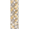 thumbnail image 1 of Well Woven MC-62-2 Alvin Tapis de Course Géométrique Moderne&44; Or - 2 Pi x 7 Pi 3 Po., 1 of 1