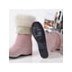 thumbnail image 3 of Ferndule Boos para mujer Botas altas de gamuza sintética Botas altas hasta la rodilla Botas anchas de pantorrilla, 3 of 8