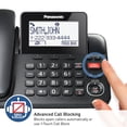 thumbnail image 3 of Teléfono Panasonic KX-TGF852B con cable/inalámbrico con bloqueo de llamadas, 3 of 7