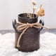 thumbnail image 4 of Jarrón de flores vintage, maceta de hierro, maceta de leche, estilo de casa de campo, maceta de leche, jarrón decorativo, cubo de flores rústicas, jarrón de metal decorativo, maceta de cactus para jar JFHHH pequeña, 4 of 5