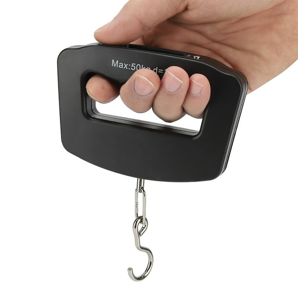 Báscula Colgante Digital Lcd Pesaje de Gancho Portátil, ABS LIVIANO CARGA MÁMAMA DE 50 KG PARA EQUIPAJE Express Fruits