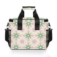 thumbnail image 7 of FORMRS Insulated Cooler Bag 24 Cans Capacity Soft Leakproof Lunch Box with Side Pockets, Retro Green Stars, 7 of 7