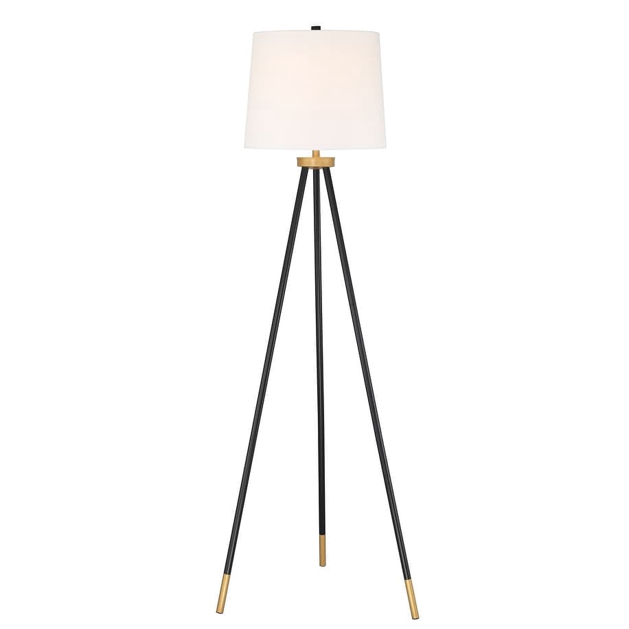 Litex Craftmade Tri-pod Floor Lamp Painted Black/Painted Gold