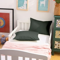 Egyptian cotton Toddler Pillowcase,Breathable and Cozy Travel Pillow Cover with Envelope Closure, 13" x 18", Charcoal Gray, 2 Pack