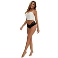thumbnail image 5 of Unique Bargains Women's Lace Ice Silk Mid Rise Comfort Underpants S Black, 5 of 6