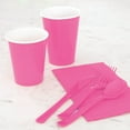 thumbnail image 2 of Paper Cups, 12 oz, Hot Pink, 10ct, 2 of 4