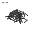 thumbnail image 3 of Goma Extremo Tapas, 50uds Redondo Tornillo Rosca Protector 1,8mm Diámetro Perno Tapa Cubierta Agujero Tapones para Tubo Tubería Varilla Tuerca Muebles, Negro, 3 of 5