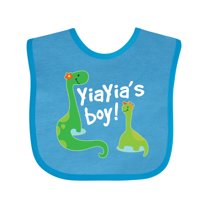 Inktastic Yiayias Boy Yiayia Grandson Boys Baby Bib