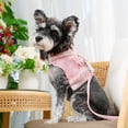 thumbnail image 2 of Pet Artist Warm Dog Harness Leash Set Soft Plush Neck Puppy Vest With Cute Bowtie for Small Dogs, 2 of 11